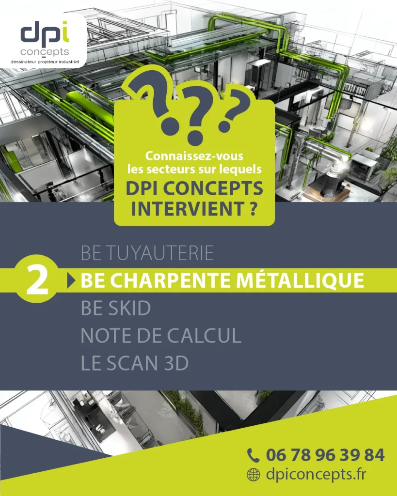 RS_DPI_janvier_2026_Connaissez-vous_les_secteurs_sur_lequels_DPI_Concepts_intervient_BE_Charpente_métallique