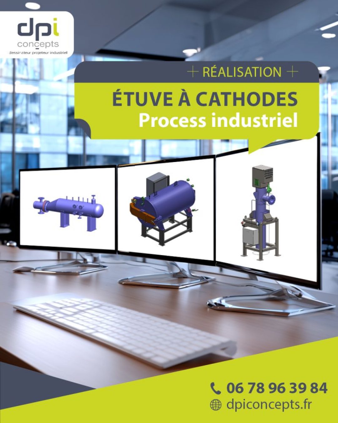 DPI Concepts &Eacute;tuve &agrave; cathodes process industriel